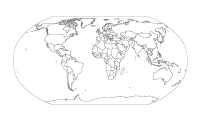 Vector World Map (Oval)