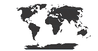 View larger image of Blank Oval World Outline Map with Reference Lines