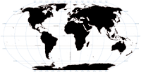 View larger image of Blank World Map with Reference Lines