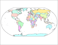 outlined blank world maps