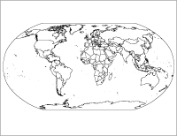 View larger image of Blank World Map Outline