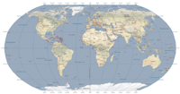 View larger image of World Shaded Relief Map with Country Names & Borders