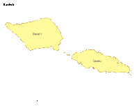 Samoa Map with Administrative Borders