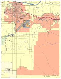 View larger image of Yuma, AZ City Map