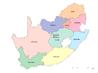 View larger image of South Africa Map with Administrative Borders